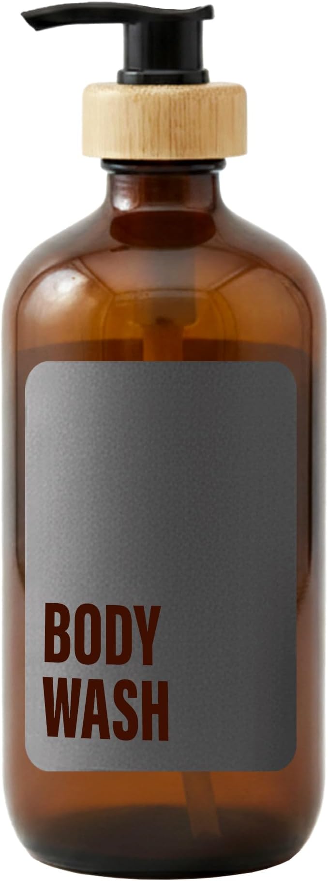 SAVVY & SORTED Amber Glass Soap Dispenser by SAVVYSORTED%C2%AE