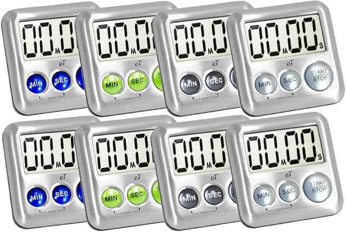Elegant Digital Kitchen Timer Stainless Steel by eTradewinds