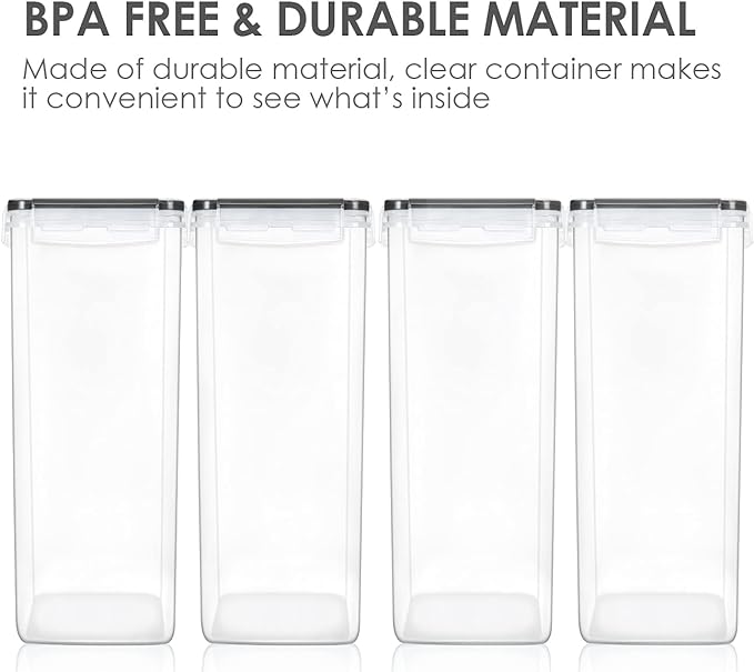 Vtopmart Extra Large Tall Airtight Food Storage Containers, 4 Pieces 5.9qt/6.5L - Image 4