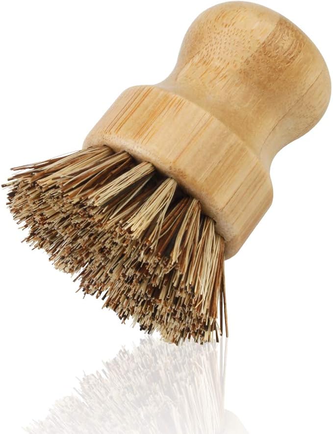 2 Pack Bamboo Dish Scrub Brush, Picowe Natural Scrub Cleaning Brush Vegetable - Image 6
