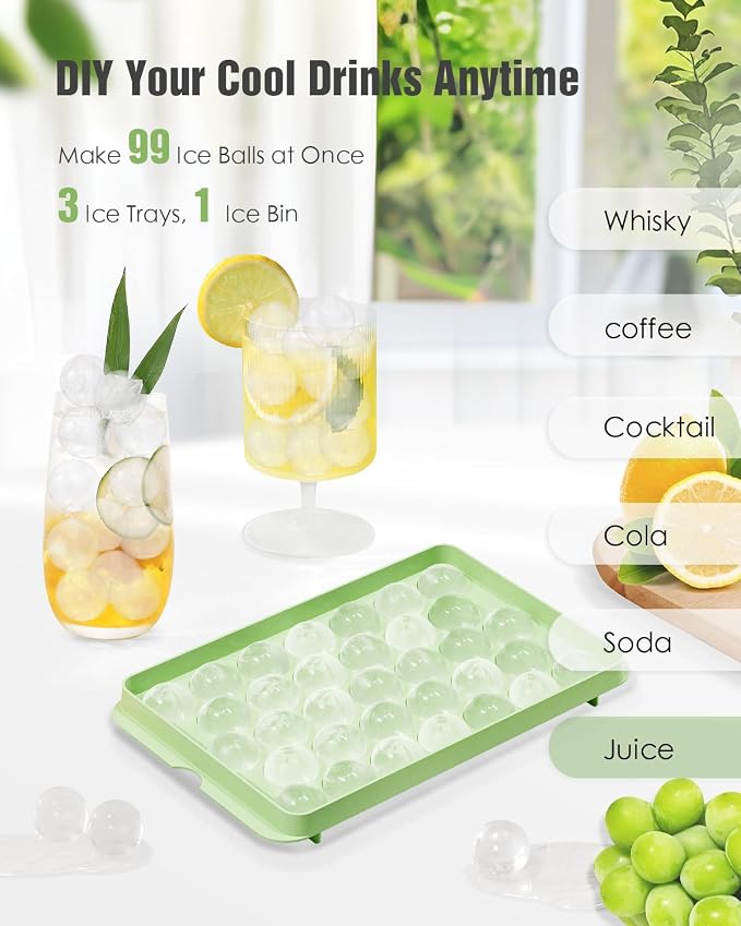 3-Pack Small Circle Ice Cube Tray - Image 7