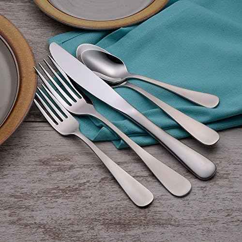 Liberty Tabletop Satin Annapolis 65 Piece Flatware Set for 12 Made in