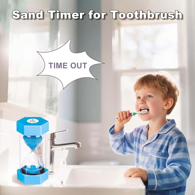30 Minute Sand Timer, Unbreakable Hexagon Sand Clock, Plastic Sand Watch 30 Min - Image 7