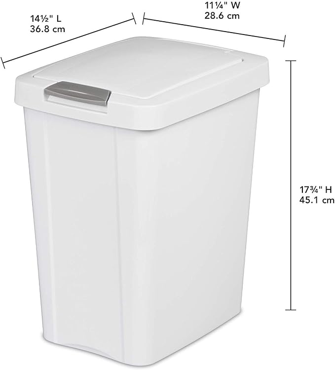STERILITE 10438004 Touch Can, 7.5 Gallon - Image 2