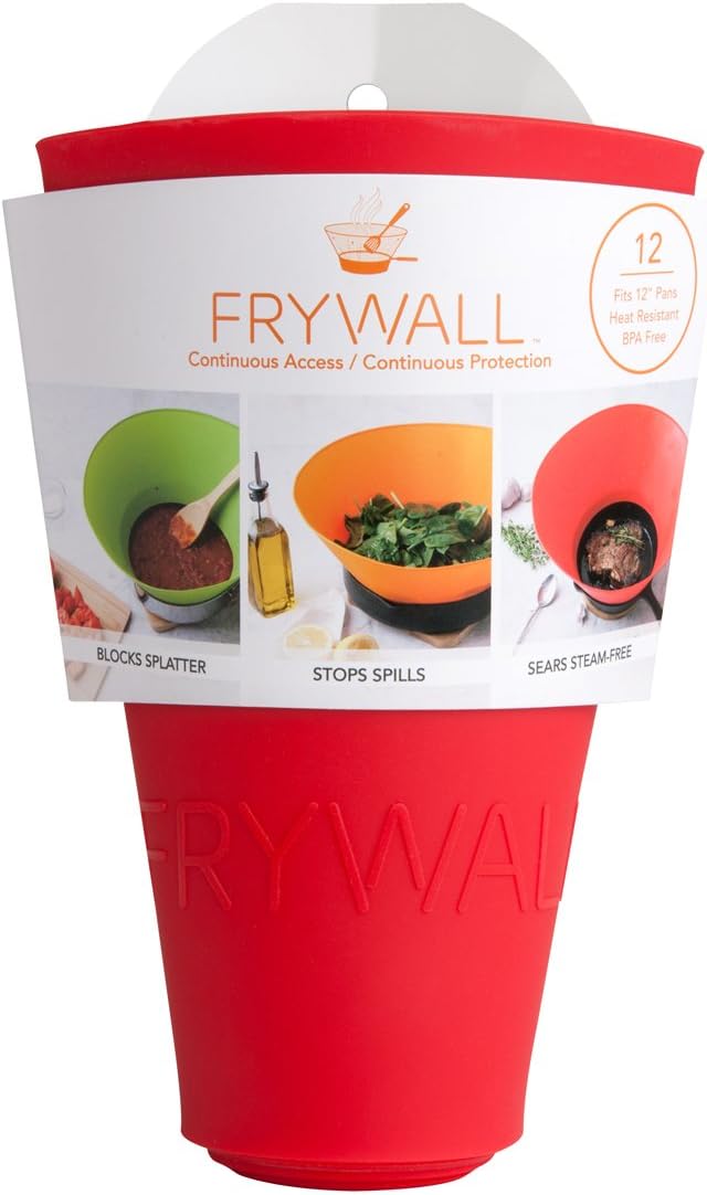 Frywall 12 - Red - Splatter Guard, as Seen on Shark Tank - Image 3