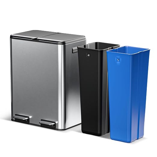 Home Zone Living 16 Gallon Kitchen Trash Can by HomeZoneLiving
