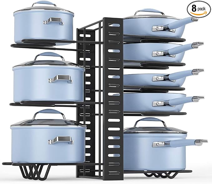 Felibeaco Adjustable Pots and Pans Organizer Rack by MakeYourLifeEasier