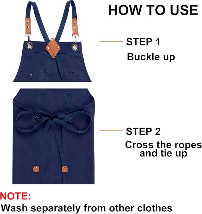 ZOMAO Chef Apron for Women Men - Image 8
