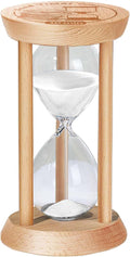 3 Minute Sand Timer Hourglass, 3 Min Wooden Sand Clock, Three Minute Wood Hour by Kwiwis
