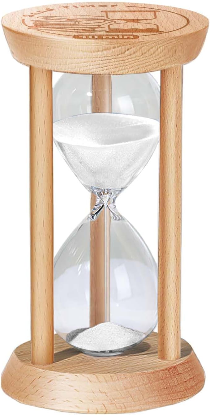 3 Minute Sand Timer Hourglass, 3 Min Wooden Sand Clock, Three Minute Wood Hour by Kwiwis