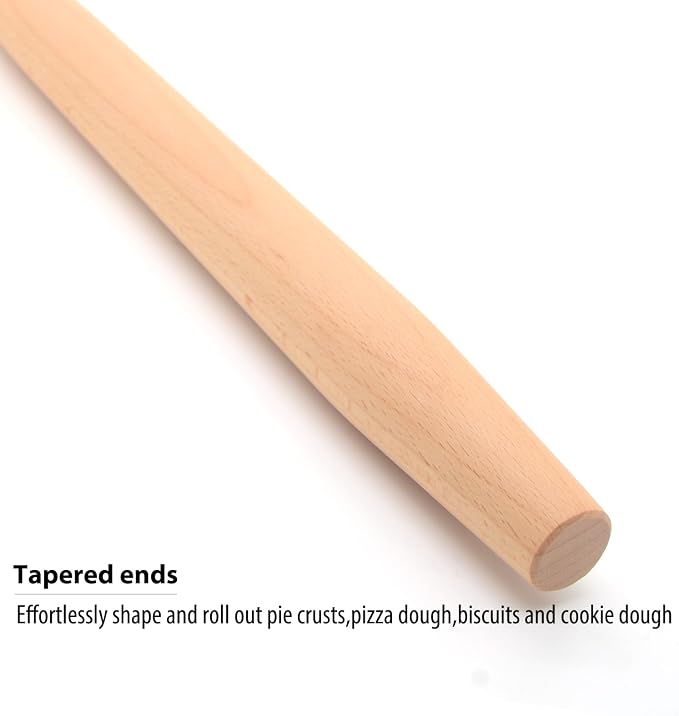 Wooden French Rolling Pin for Baking and Pastry - Image 3