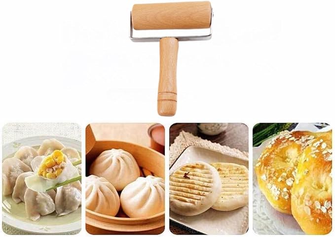 Stainless Steel & Beechwood Rolling Pin - Image 6