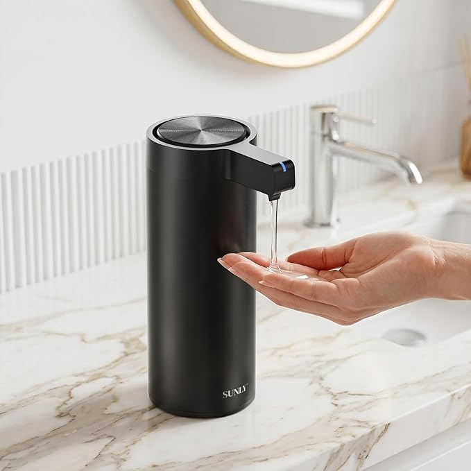 SUNLY Touchless Automatic Soap Dispenser – Clog-Free Pump, 0.2s Fast Sensor by SUNLYHOME