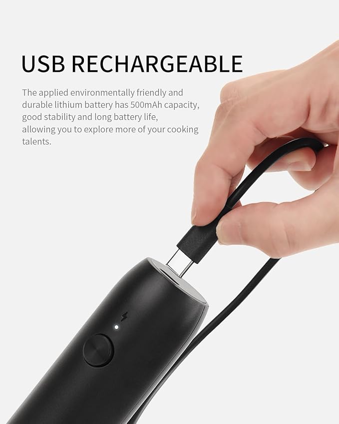 CIRCLE JOY Rechargeable Milk Frother Handheld, Coffee Frother Wand Drink Mixer - Image 2
