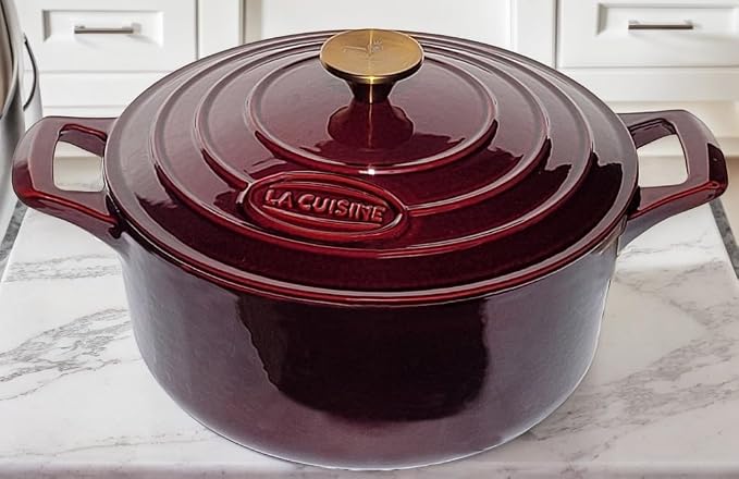 La Cuisine Enameled Cast Iron Dutch Oven Casserole Pot - Image 5