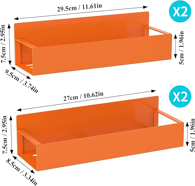 HuggieGems 4 Pack Magnetic Spice Storage Rack Organizer - Image 7