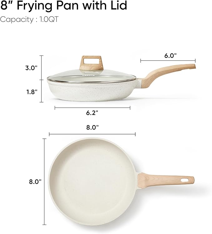 CAROTE 8 Inch Non Stick Frying Pan - Image 2