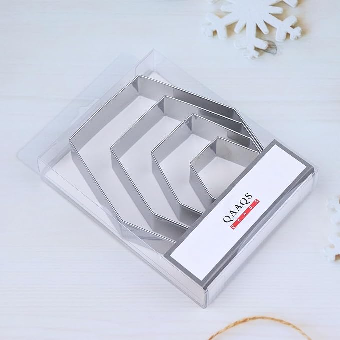 Long Hexagon Cookie Cutters Shapes Set - Image 4