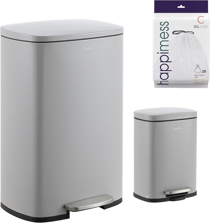 happimess HPM1006I Connor Rectangular 13-Gallon Trash Can by Happimess