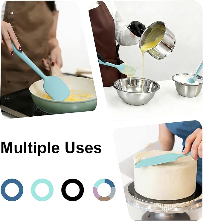 Redfly Silicone Spatula Set, 5 Piece Food Grade Silicone Cooking Utensils Set - Image 7