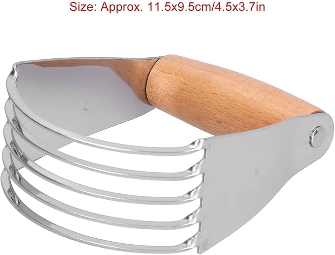 Dough Blender, Stainless Steel Pastry Cutter Heavy Duty Dough Cutter - Image 3