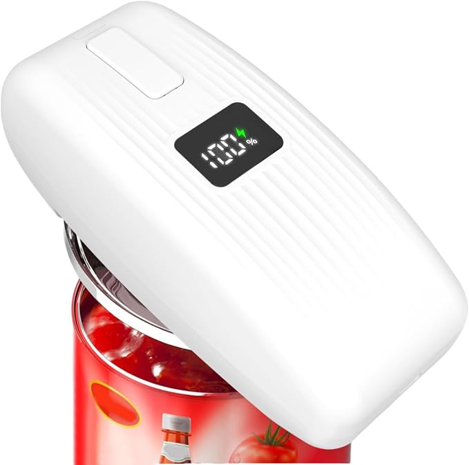 Electric Can Opener with LED Display, USB Rechargeable Electric Can Opener by EROBSKJ