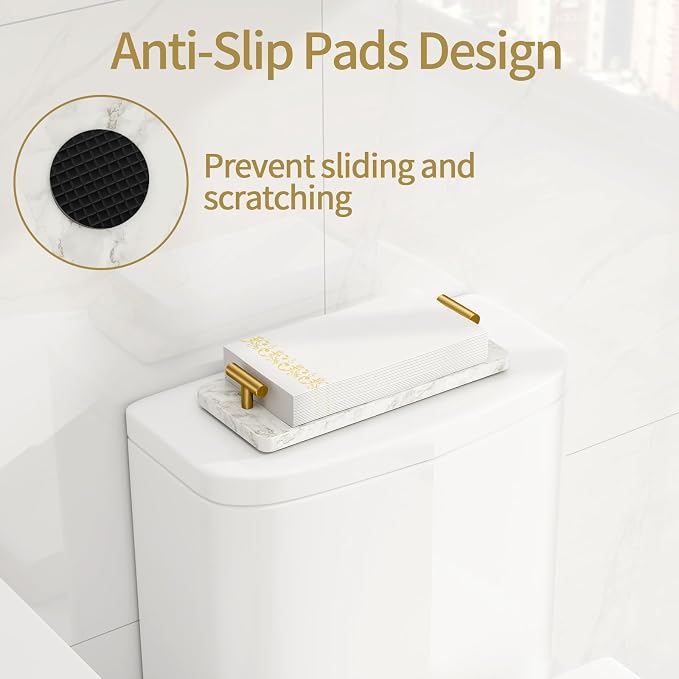 STWWO Napkin Holder for Bathroom, Guest Towel Holder Tray for Bathroom - Image 4