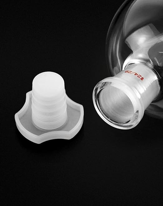 QWORK Separating Funnel with 24/29 Joints and PTFE Plug - Image 4