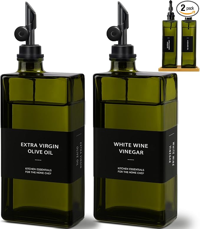 Olive Oil Dispenser Bottle for Kitchen by Gelury