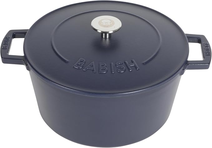 Babish 6-Quart Round Enameled Cast Iron Dutch Oven - Image 6