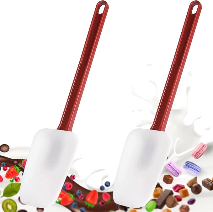 Commercial Spoonula Rubber Spatula Set, High Heat Spatula Spoon 9.5 Inches by masteymoh