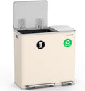 Lovewind Dual Trash Can, 14 + 6 Gallon Garbage Can by LOVEWIND
