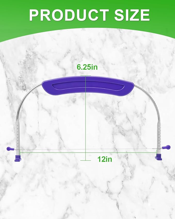 Adjustable 2- wire Cake Slicer Leveler Small Cake Cutter Slicer - Image 5