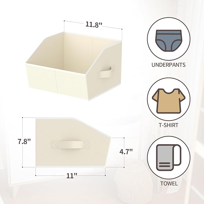 Homsorout Storage Bins for Shelves - Image 2