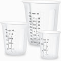 Silicone Measuring Cups Set 125ml + 250ml + 500ml by SwigranceQualityCreativity