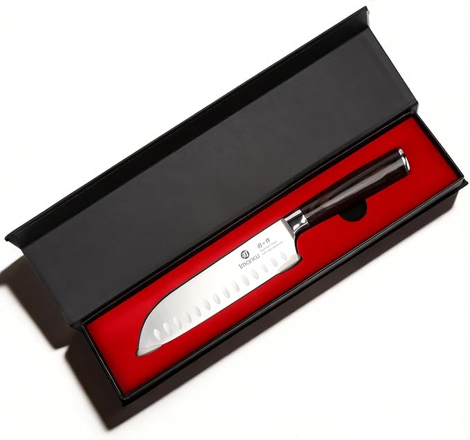 imarku Chef Knife 7 Inch Kitchen Knife Ultra Sharp Santoku Knife - Image 9