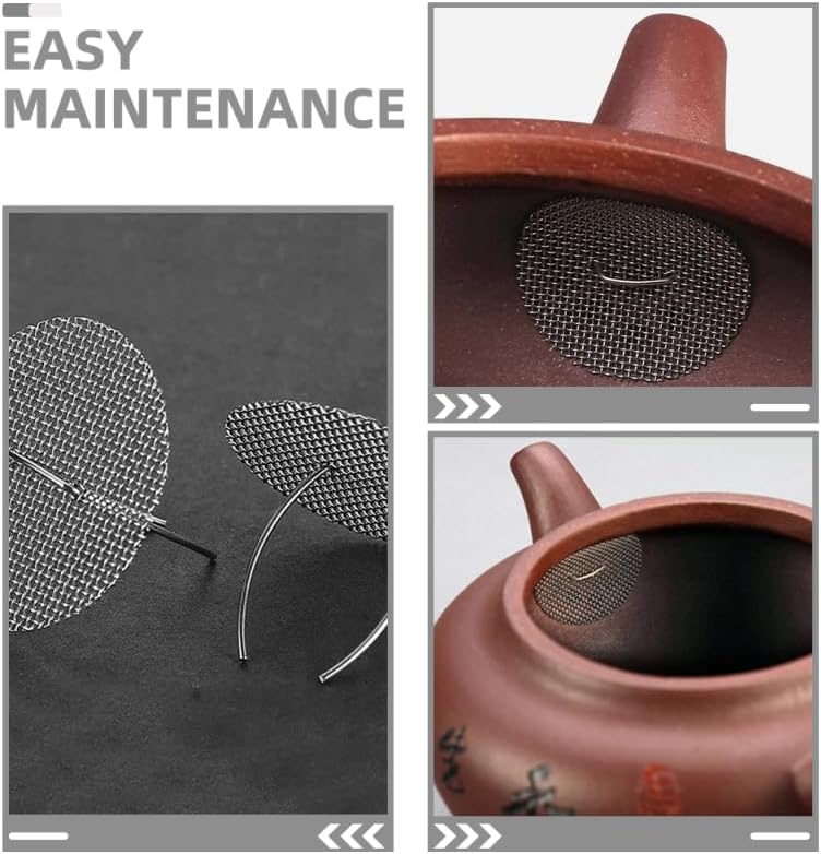 Cabilock 3 pcs Teapot Spout Strainers Stainless Steel Fine Mesh Tea