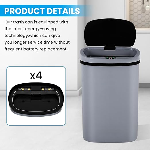 13 Gallon Trash Can | 50L Sensor Automatic Kitchen Trash Can - Image 7