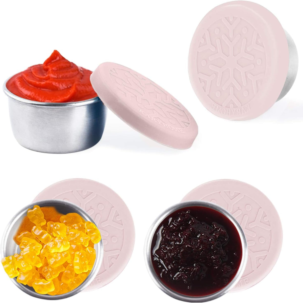LALASTAR Salad Dressing Containers Set, Small Condiment Containers