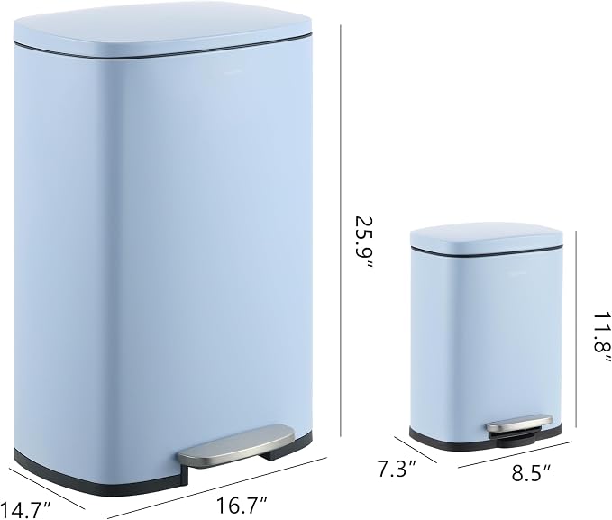 happimess HPM1006H Connor Rectangular 13-Gallon Trash Can - Image 4