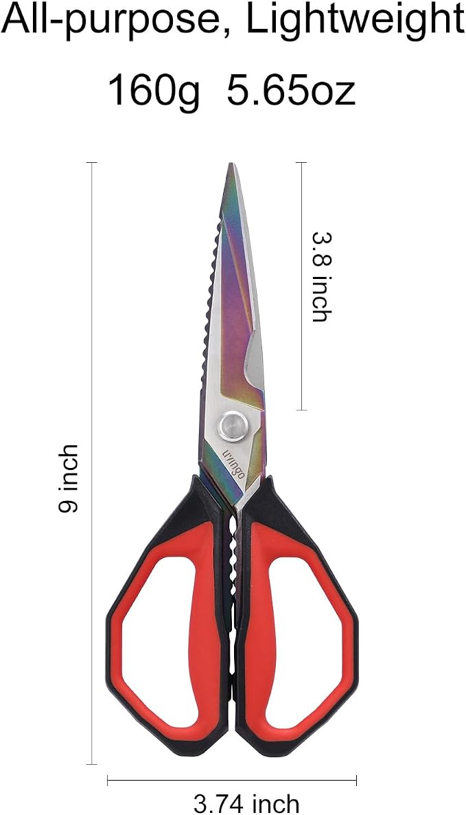 LIVINGO Sharp Kitchen Scissors for Food - Image 3