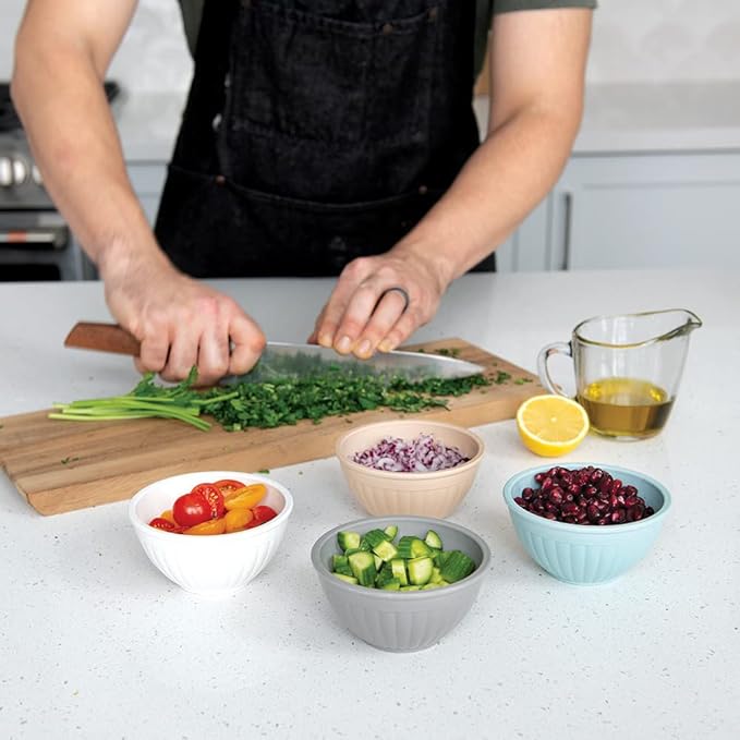 Nordic Ware Mini Prep and Serve Mixing Bowls Set, Earth-Tones - Image 2