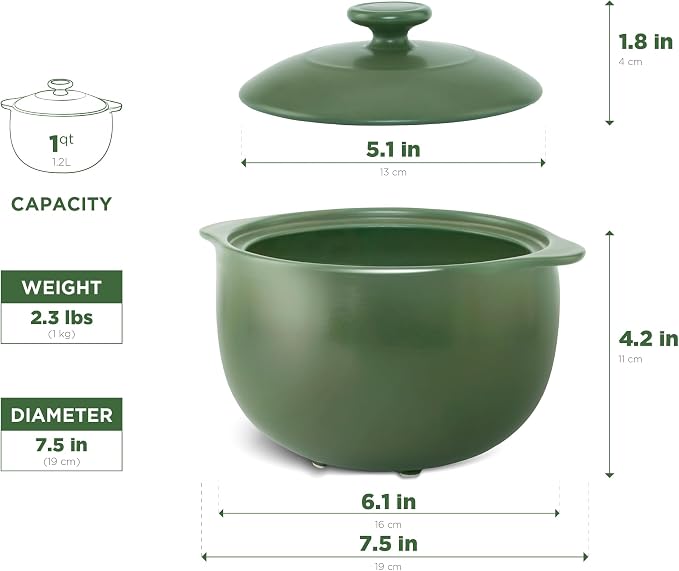 MINH LONG 1-Qt Porcelain Dutch Oven - Image 7