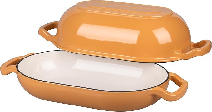 VORRINGARD Enameled Cast Iron Sourdough Bread Oven, Dutch Oven, Loaf Cast Iron - Image 5