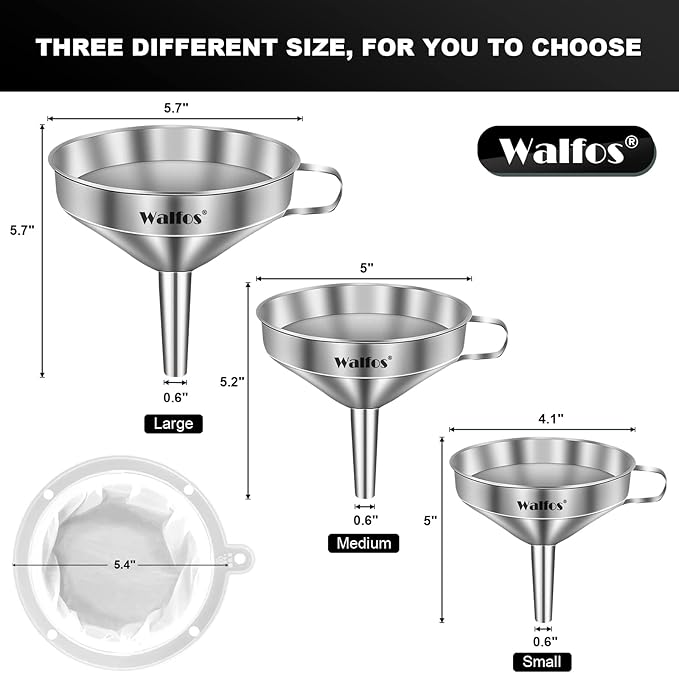 Walfos 3Pcs Kitchen Funnel - Image 5