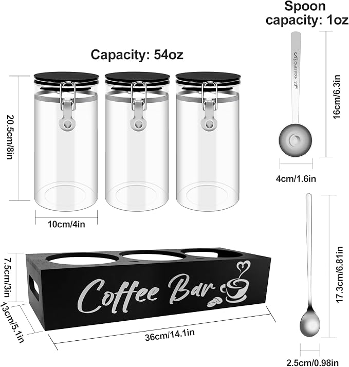MACIFECI Glass Coffee Containers - Image 2