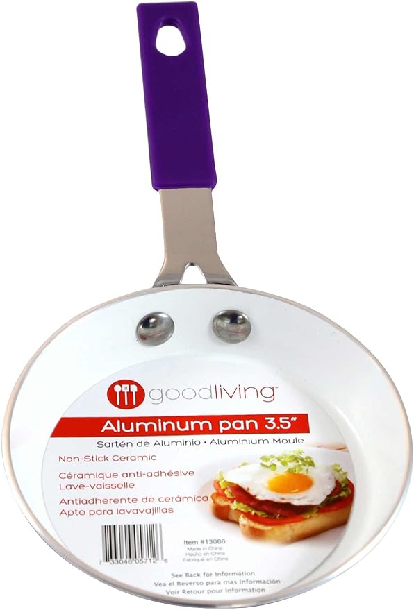 Good Living 3.5" Fast-Heating Aluminum Single-Egg Pan, Colors Vary, Non-Stick - Image 2