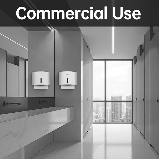 Paper Towel Dispenser, Large Capacity Wall Mount Tissue Dispensers - Image 7
