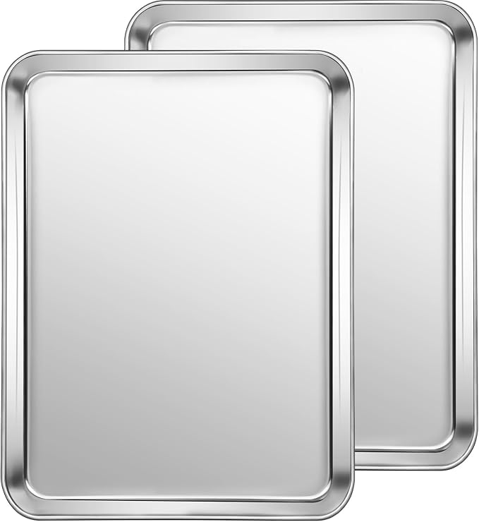 CEKEE Stainless Steel Cookie Sheets by CEKEEBakingEasilyHappily