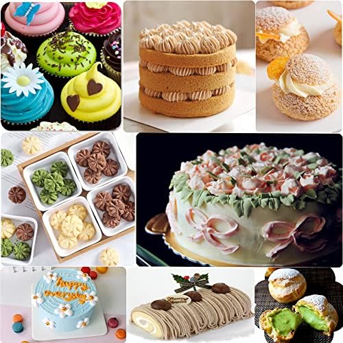 Makmeng Piping Bags and Tips Set - 50Pcs Cake Decorating Supplies Kit